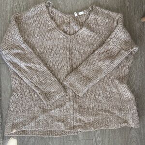 Anthropologie Moth Women's V-Neck Oversized Sweater